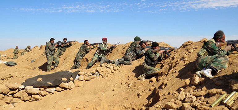 Les forces syriennes Rakka