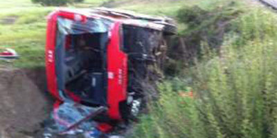 Accident de lautocar de Chabab Atlas Khenifra 2015 04 20
