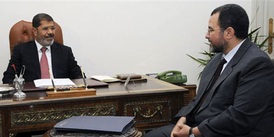 Mohamed Morsi Hicham Kandil 2012 07 25
