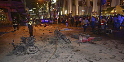 bombe dans le centre de Bangkok 2015 08 17