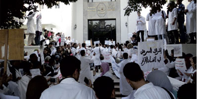 greve Infirmiers Maroc 2014 03 05