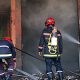 incendie dun commerce a casablanca