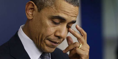 obama crying 2013 10 14