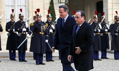 David Cameron et Francois Hollande Le Bataclan