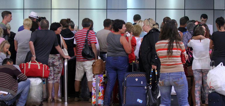 touristes russes en Egypte