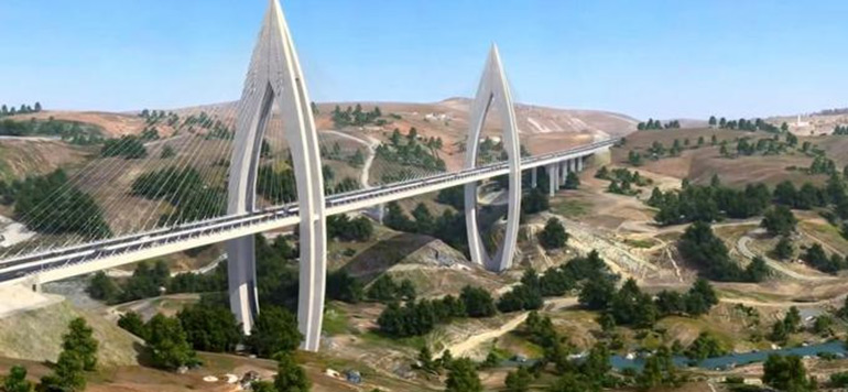 Pont Haubane sur Oued Bouregreg