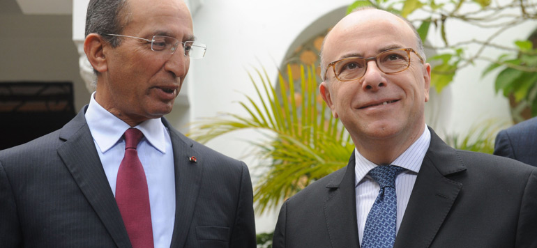 Reunion a Paris entre les ministres francais et marocain de Interieur