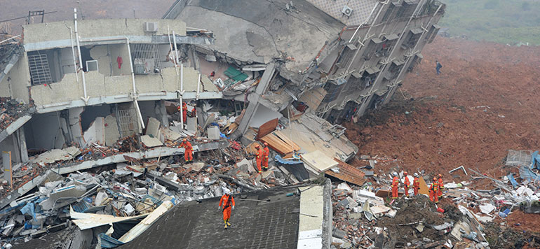 glissement de terrain en chine