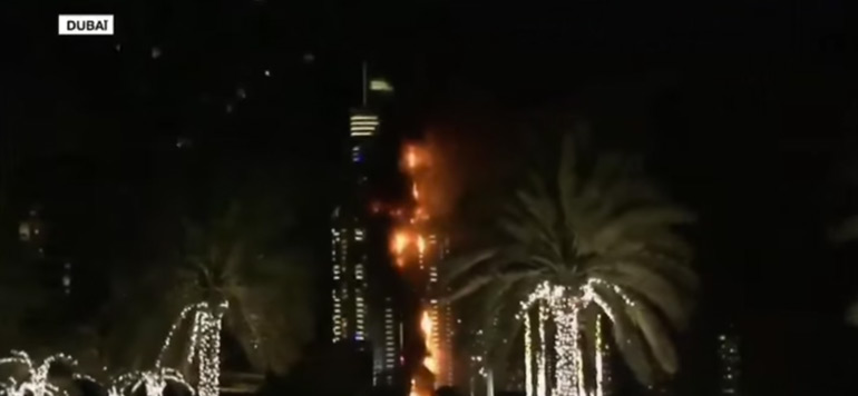 incendie dubai
