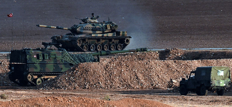 La Turquie operation terrestre conjointe en Syrie