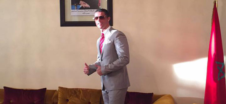 Ronaldo dans le bureau de Lahcen Haddad