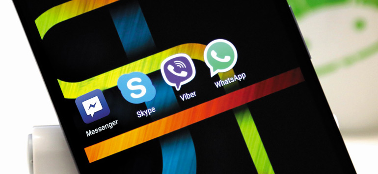 Skype Whatsapp Viber.
