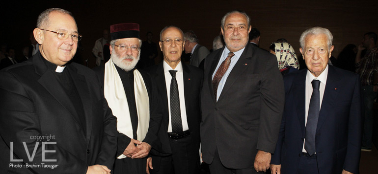 ambassadeur du vatican.le grand rabin.ahmed taoufikministre des habous