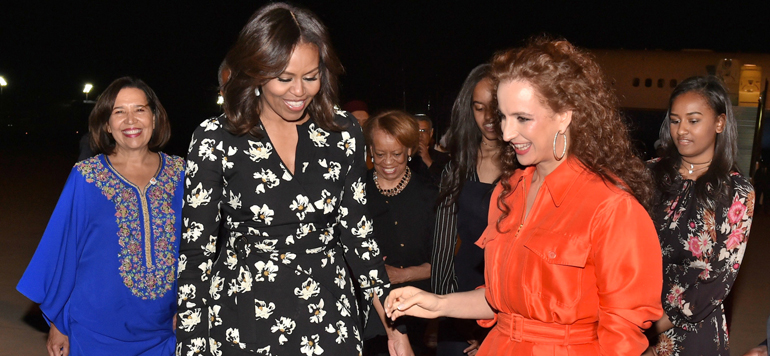La famille Obama Princesse Lalla Salma
