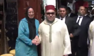 Le roi Mohammed VI en visite au souk
