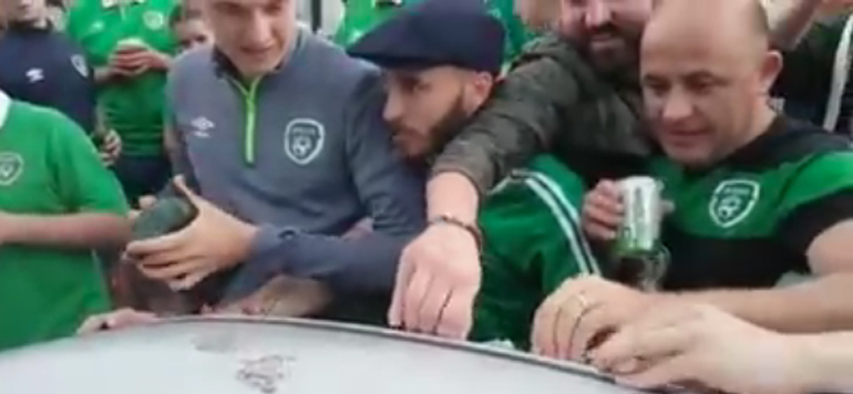 Les supporters irlandais