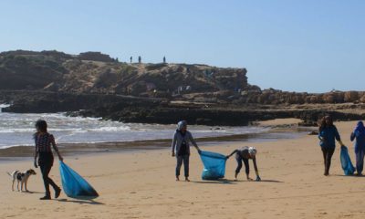 nettoyage de la plage maroc