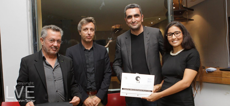 Amine Kabbaj.Alaban Corbier Labasse.Hicham Lahlou et La gagnante Wissal Amaddah