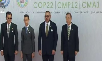 Arrivee de SM le Roi sur le site de la COP22 a Marrakech
