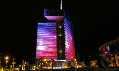 Cancer du sein La tour Maroc Telecom en rose