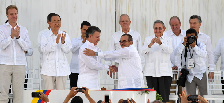 Colombie Signature du nouvel accord de paix avec les Farc