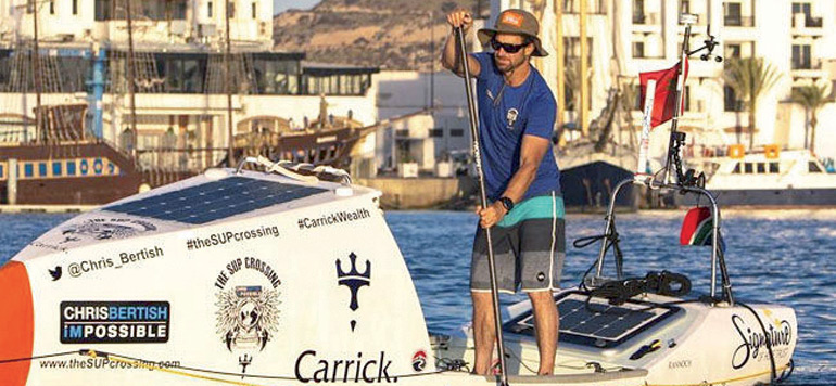 Une traversee en paddle Agadir
