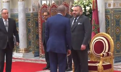 SM le Roi recoit ambassadeur des Etats Unis Dwight L. Bush