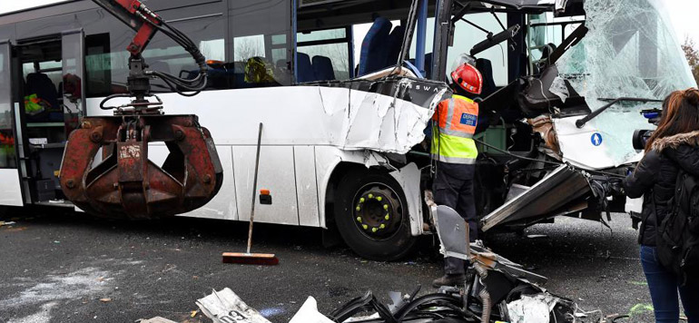 carambolage dans une autoroute de la region parisienne