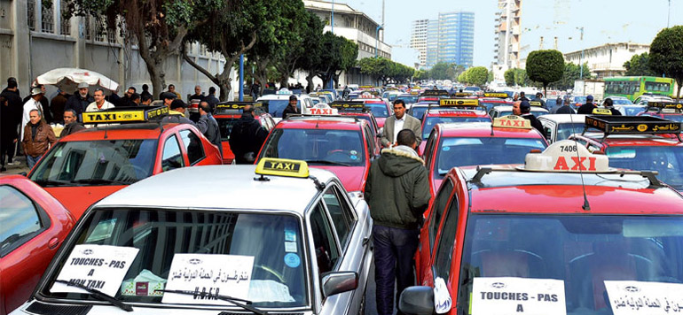 greve chauffeurs de taxis