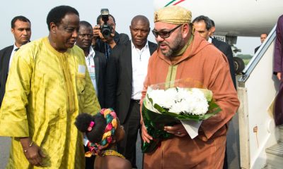 Arrivee de SM le Roi a Accra