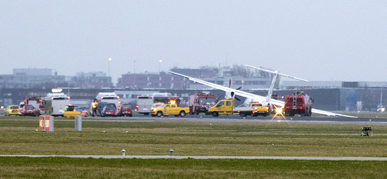 Pays Bas un avion rate son atterrissage