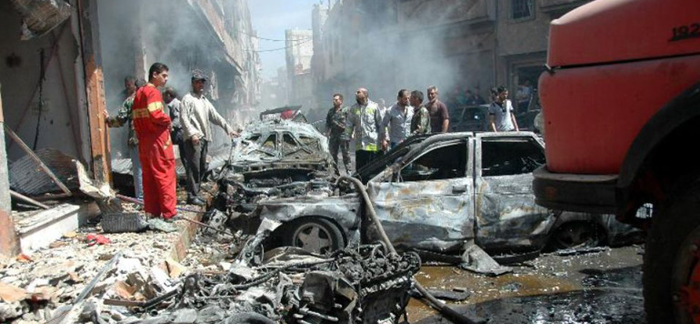 Syrie attentat a la voiture