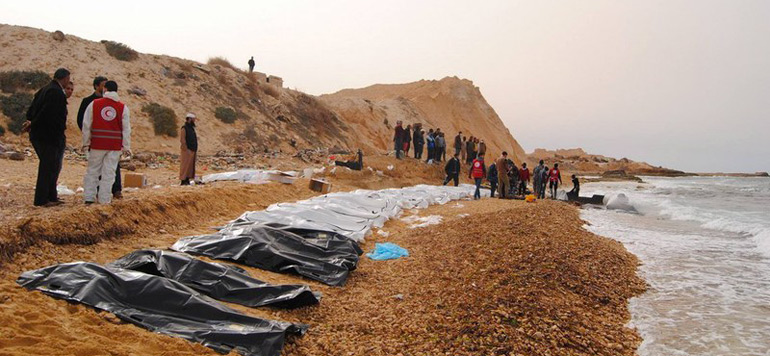 migrants morts pres de Tripoli