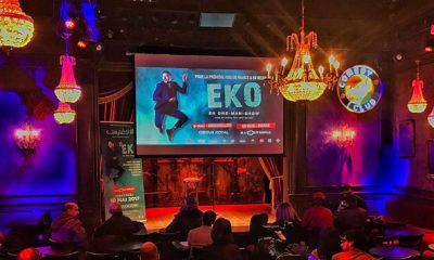 EKO donne une conference de presse a Paris