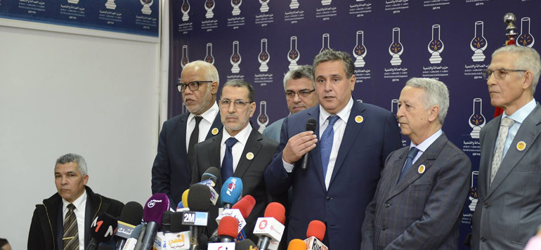El Othmani recoit les representants du RNI et de UC
