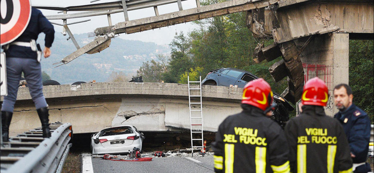 Italie effondrement un pont