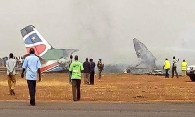 Un avion secrase au Soudan du Sud