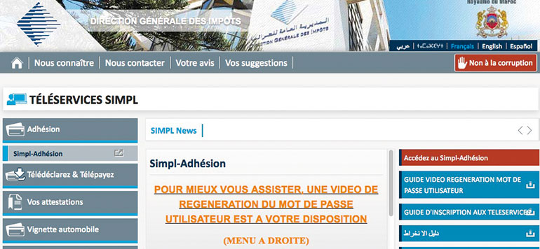 Teledeclaration fiscale