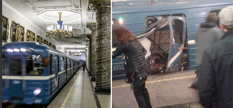 explosion metro Saint Petersbourg