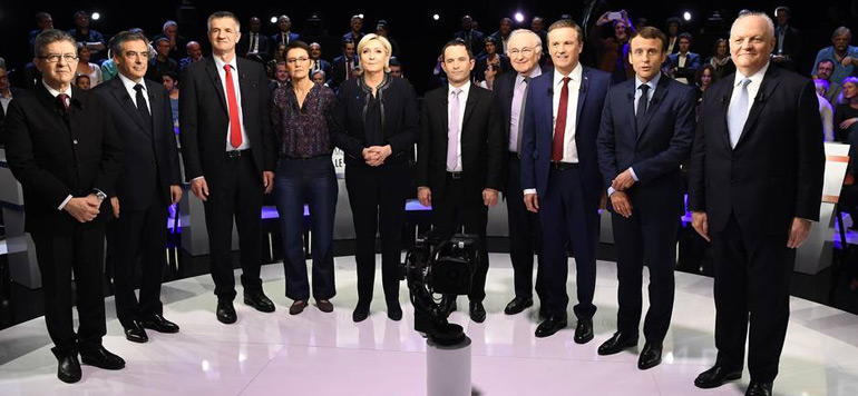 les candidats a la presidentielle