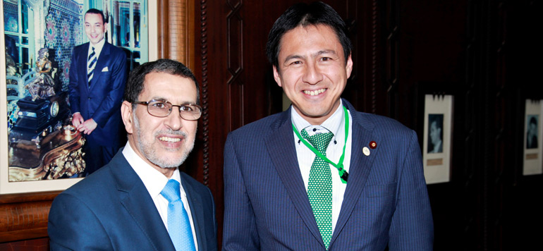 El Othmani et le vice ministre parlementaire japonais