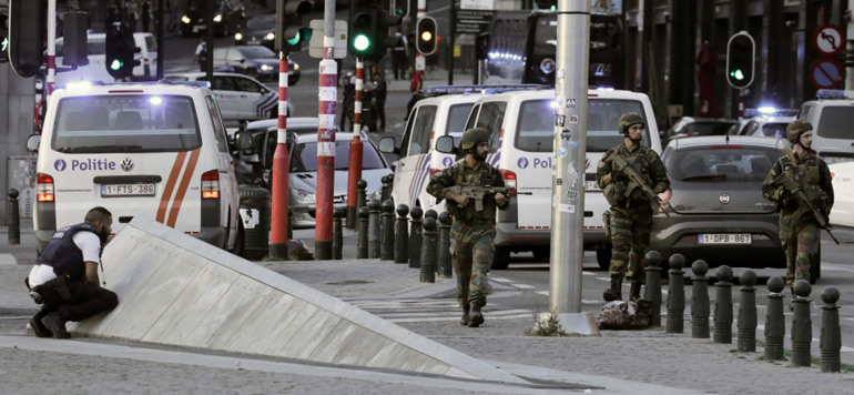 Explosion a la gare centrale de Bruxelles