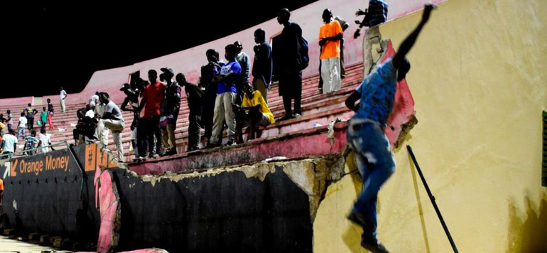 Incidents lors une finale de football a Dakar