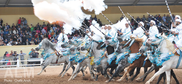 Tbourida Salon du cheval d El Jadida 3 1
