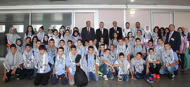 enfants palestiniens en colonies de vacances