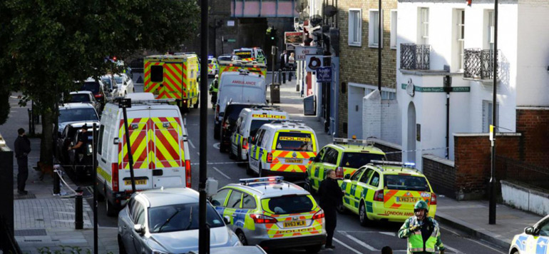 Londres Explosion dans le metro