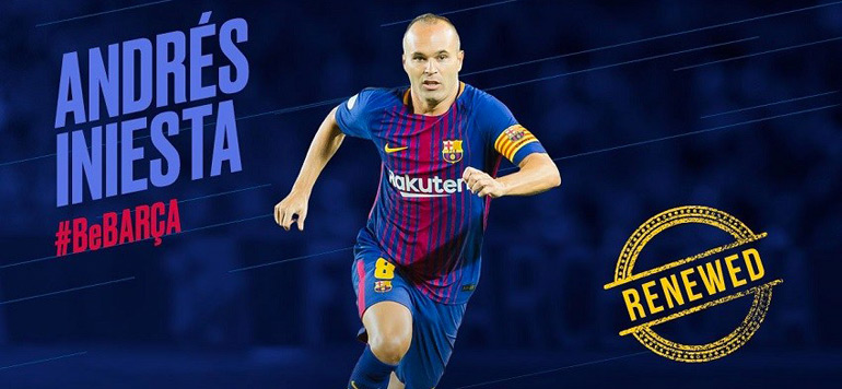 Andres Iniesta prolonge a vie au FC Barcelone
