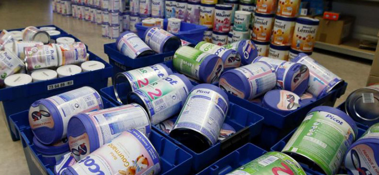 Lait infantile contamine
