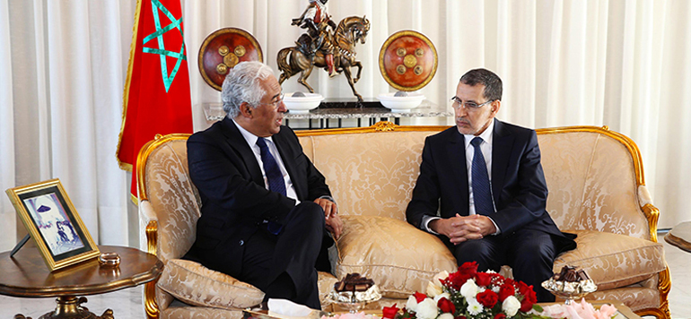 Saad eddine El Othmani et Antonio Costa Premier ministre portugais