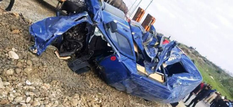 accident de train a Tanger
